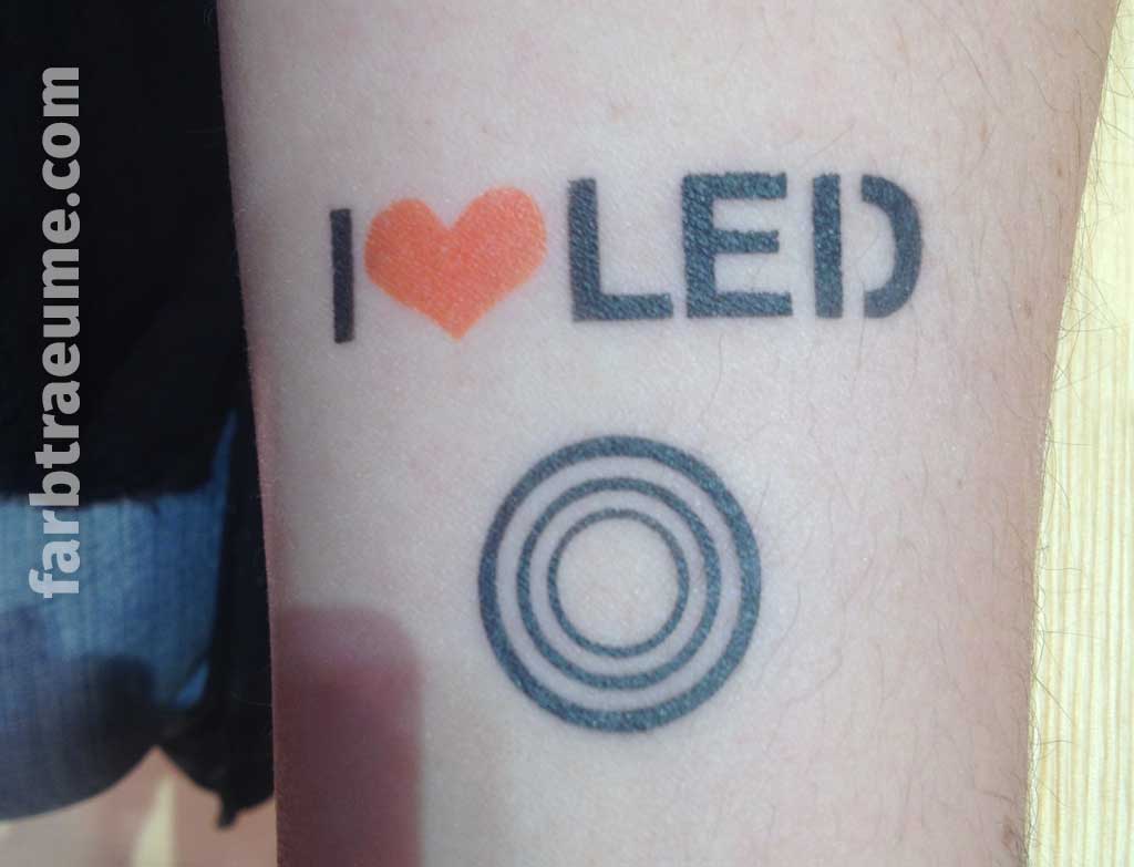 airbrush-tattoo-i-love-led Airbrush-Tattoo "I love LED"