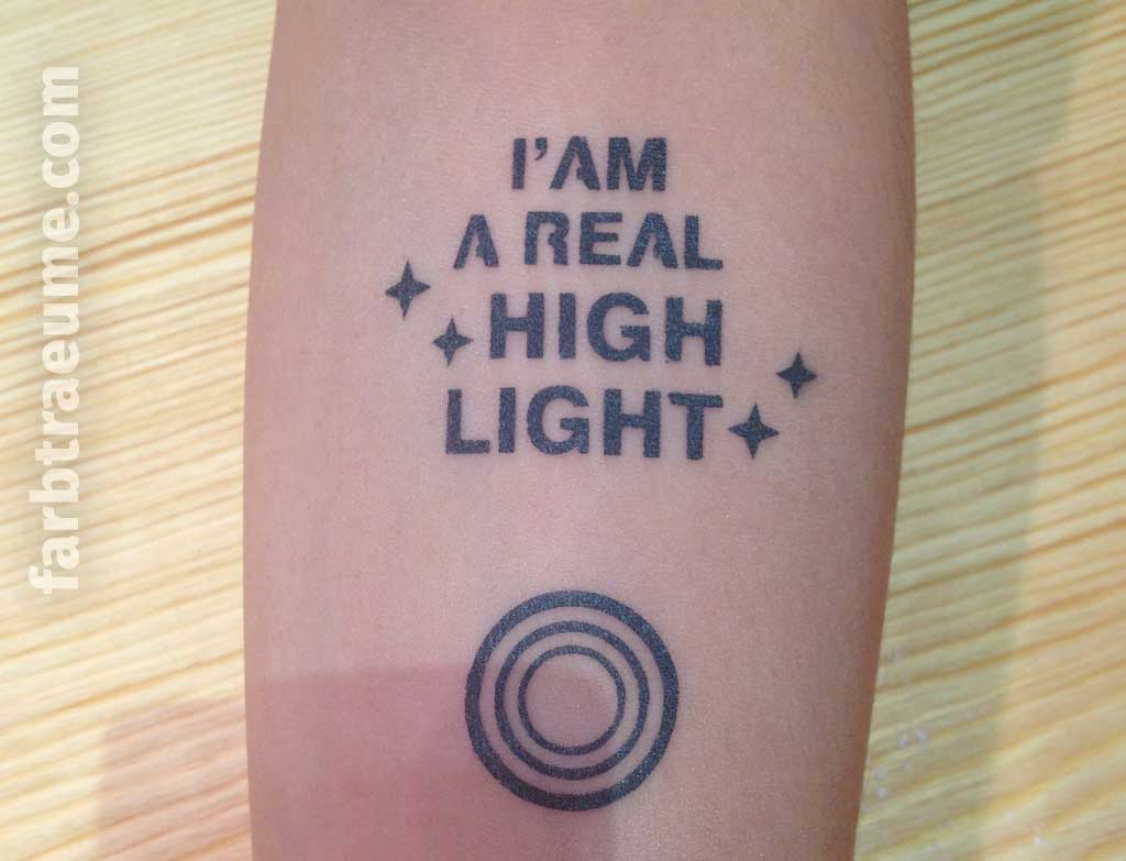 airbrushtattoo-iam-a-real-highlight Airbrush-Tattoo "I'm a real highlight"