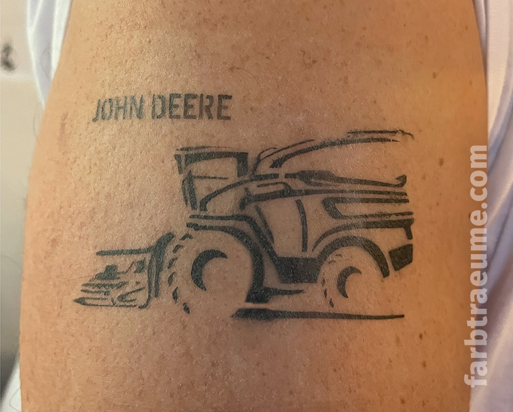 Airbrush Tattoo "Feldhäcksler"