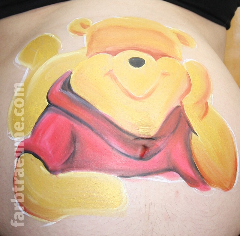 Bodypainting schenken Babybauch