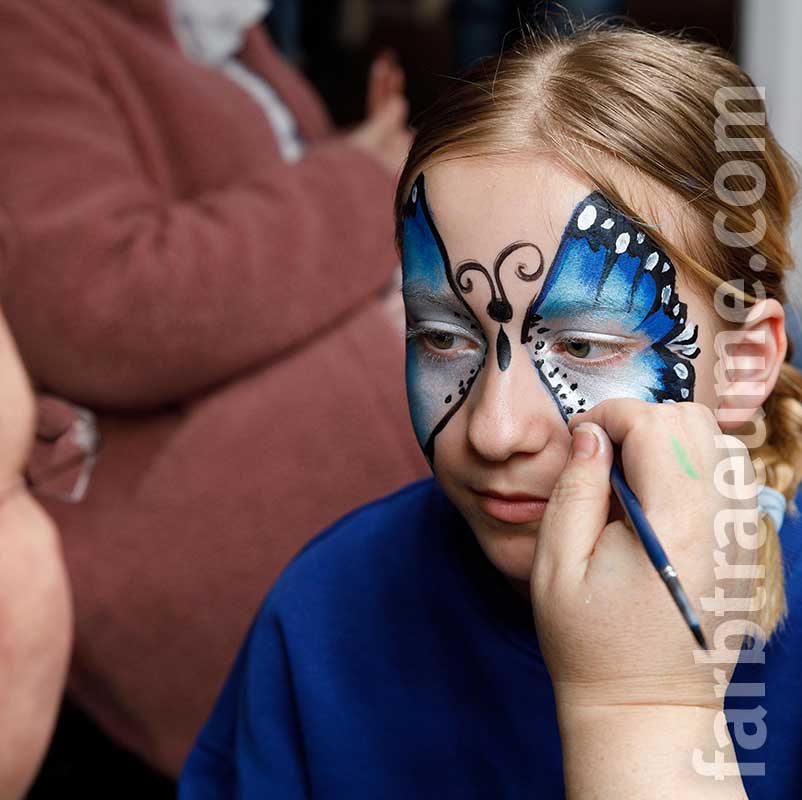 Event-Art Facepainting im Entstehen