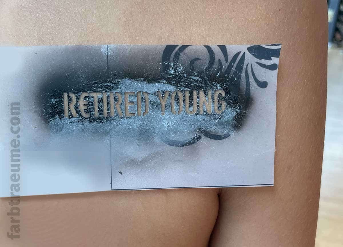 Airbrush-Tattoo-Schablone  