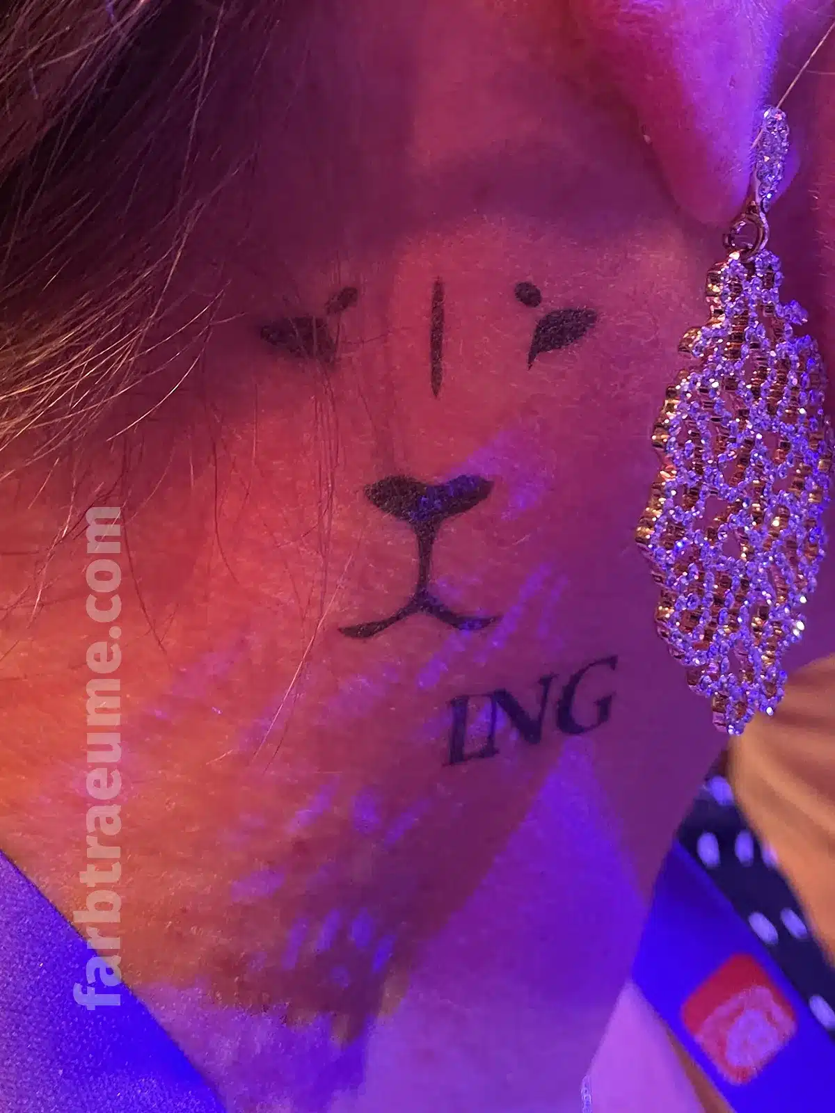 airbrush tattoo löwe