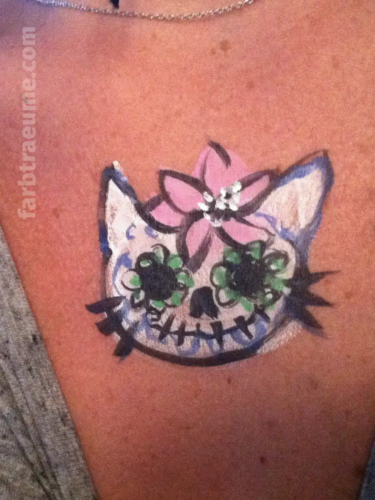 Gästebemalung Sugarskull-Kitty