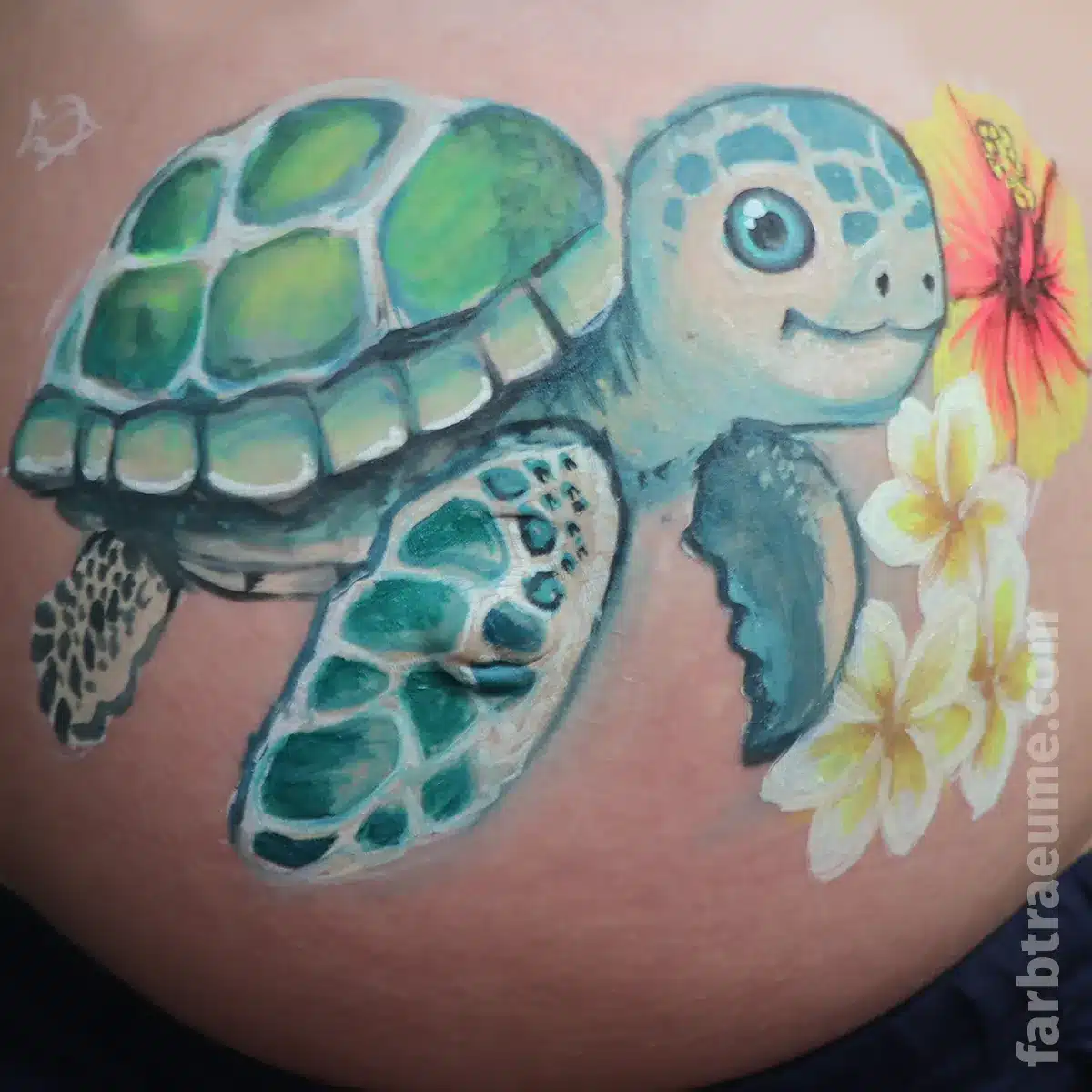 babybauch-bemalen-schritt-3 babybauch bemalen schritt 3