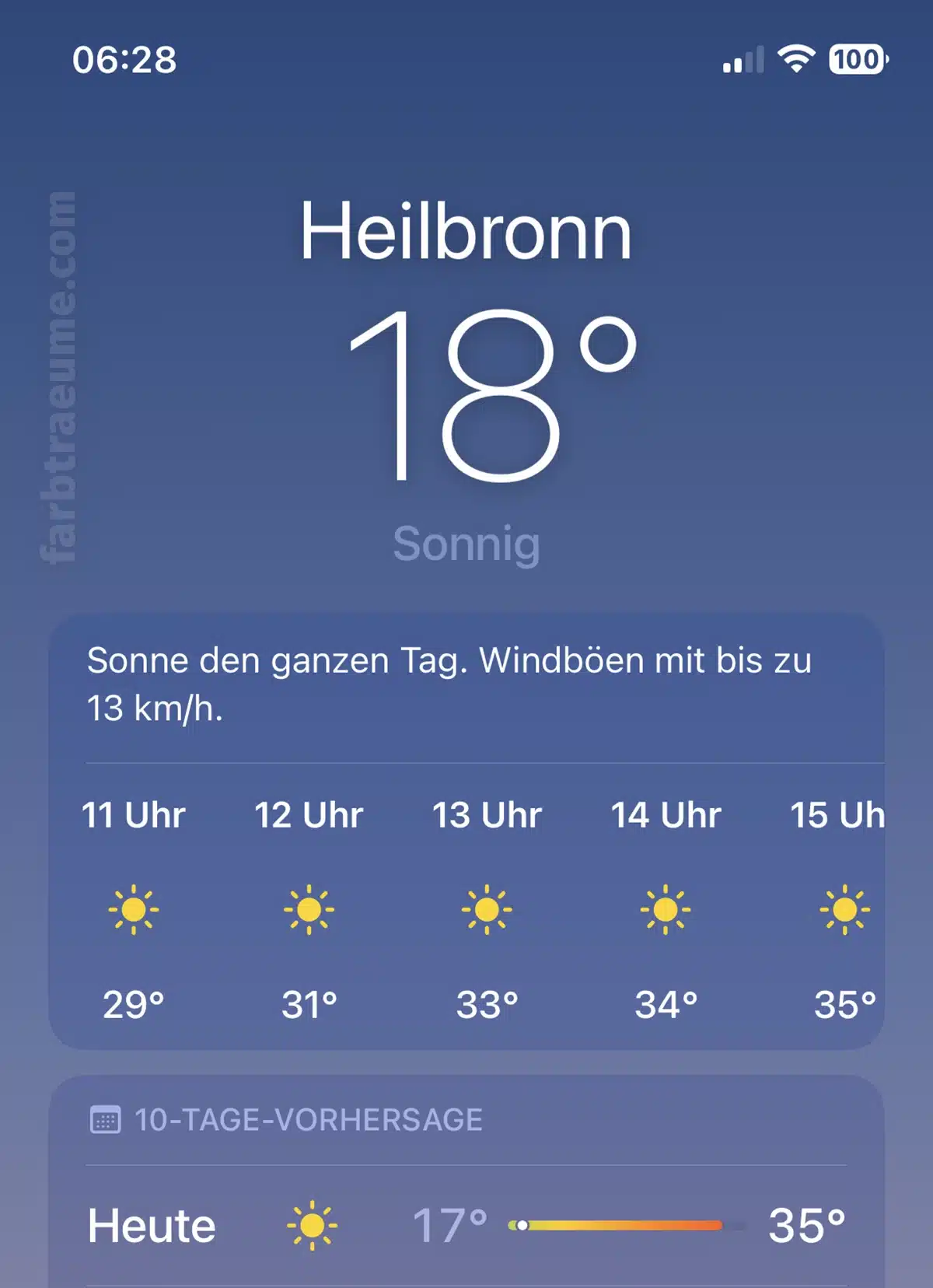 wetter-heilbronn Airbrush-Tattoos bei über 30 Grad - Wetteranzeige