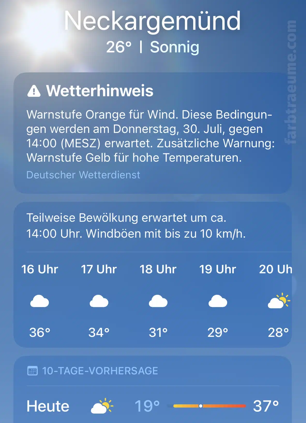 wetter-neckargemuend Wettercheck: Airbrush-Tattoo-Aktion bei 37 Grad