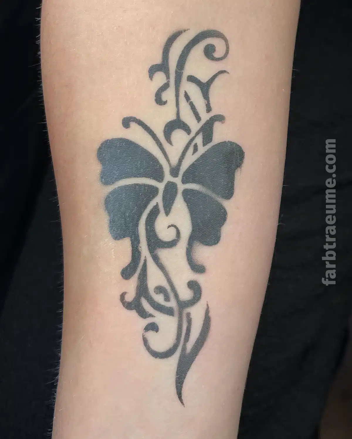 airbrush-tattoo schmetterling